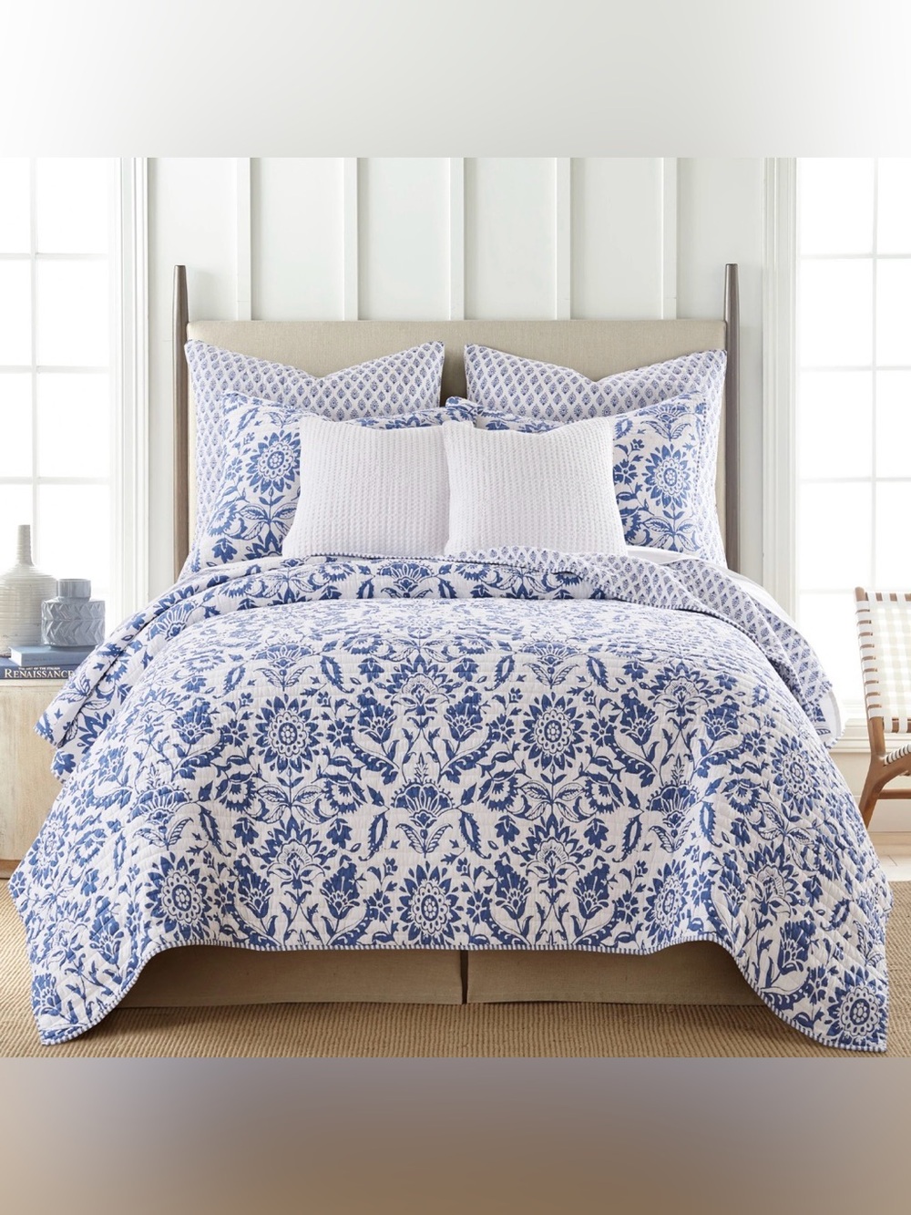 Levtex Home CLARA BLUE EURO SHAM SET OF 2 - Picture 3 of 6